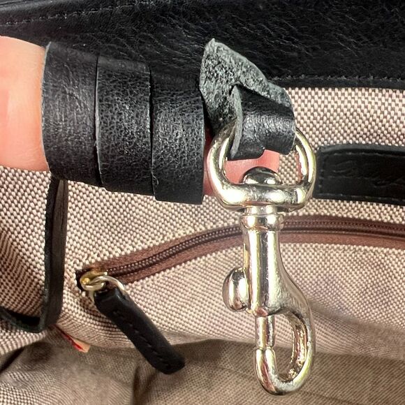 Dooney & Bourke Priscilla Black Leather Satchel Purse Bag Handbag - Picture 15 of 16